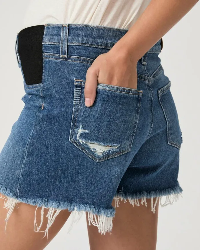 Shorts Women PAIGE Asher Short Maternity 8211 Chillin Destructed