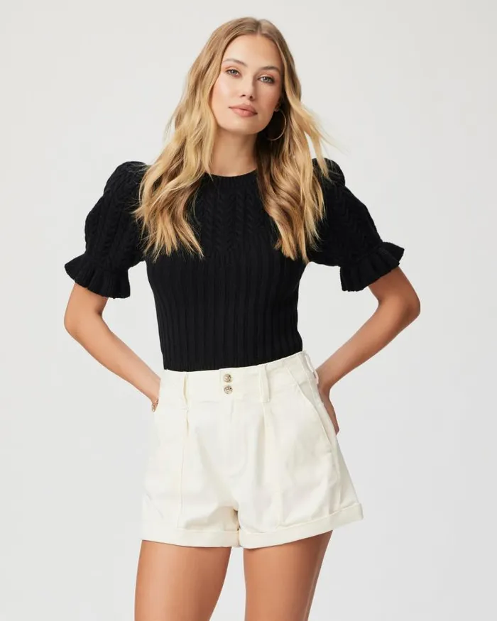 Shorts Women PAIGE Brooklyn Short 8211 Quartz Sand Shorts Women PAIGE Brooklyn Short 8211 Quartz Sand