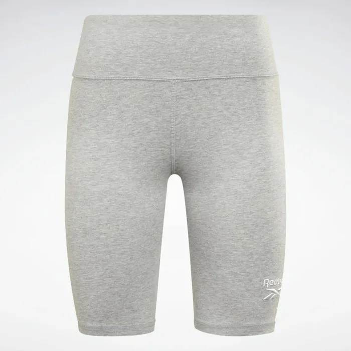 Shorts Womens Reebok Identity Fitted Logo Shorts Medium Grey Heather