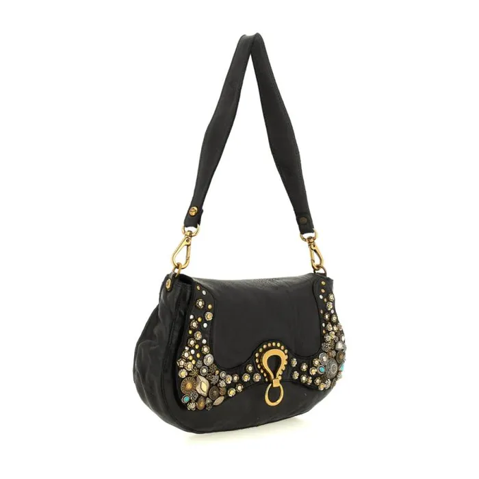 ShoulderHobo Bag Women Campomaggi Bella Di Notte Black ShoulderHobo Bag Women Campomaggi Bella Di Notte Black