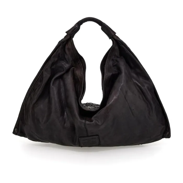 ShoulderHobo Bag Women Campomaggi Edera Grey ShoulderHobo Bag Women Campomaggi Edera Grey