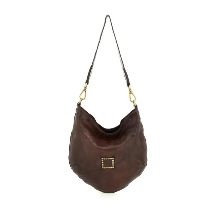 ShoulderHobo Bag Women Campomaggi Malachite Brown ShoulderHobo Bag Women Campomaggi Malachite Brown