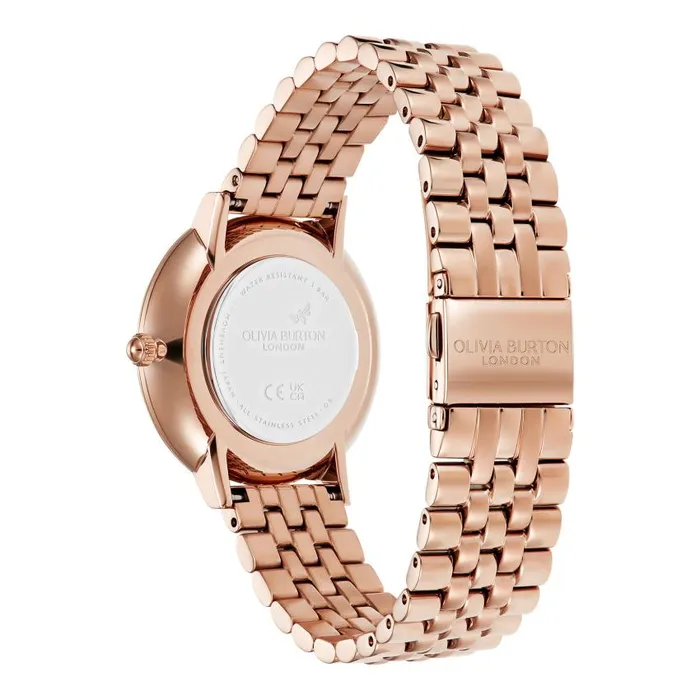 Signature Watches Women Olivia Burton 35mm Radiant Sun Ombre and Rose Gold Bracelet Watch