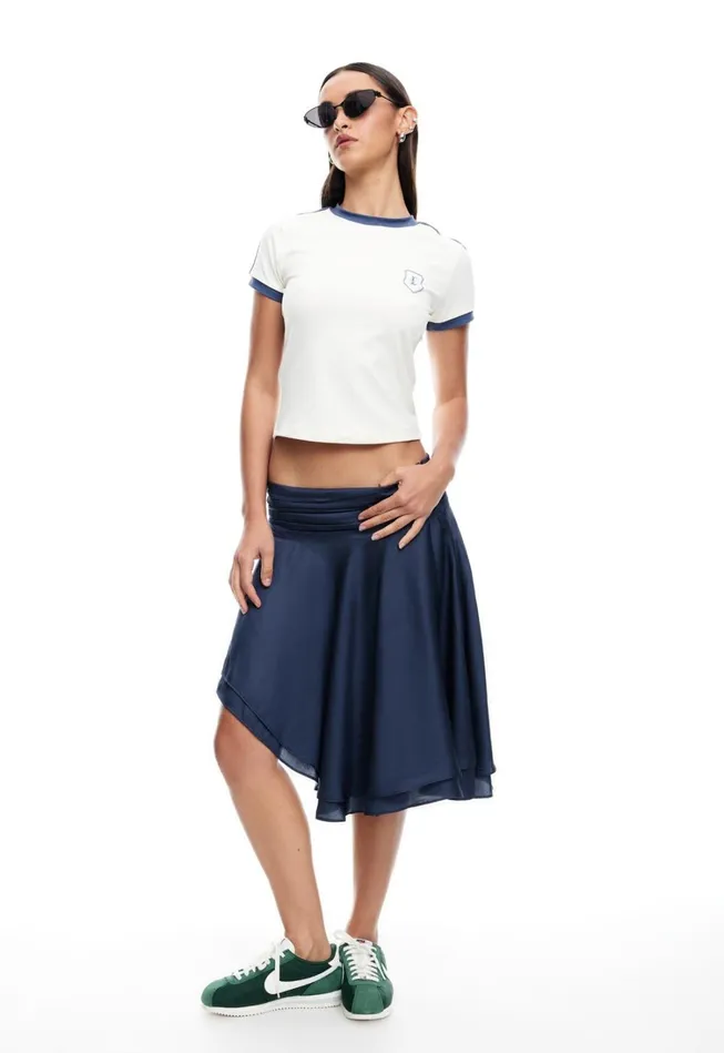 Skirts Women Lioness Fashion LEGACY MIDI SKIRT Navy