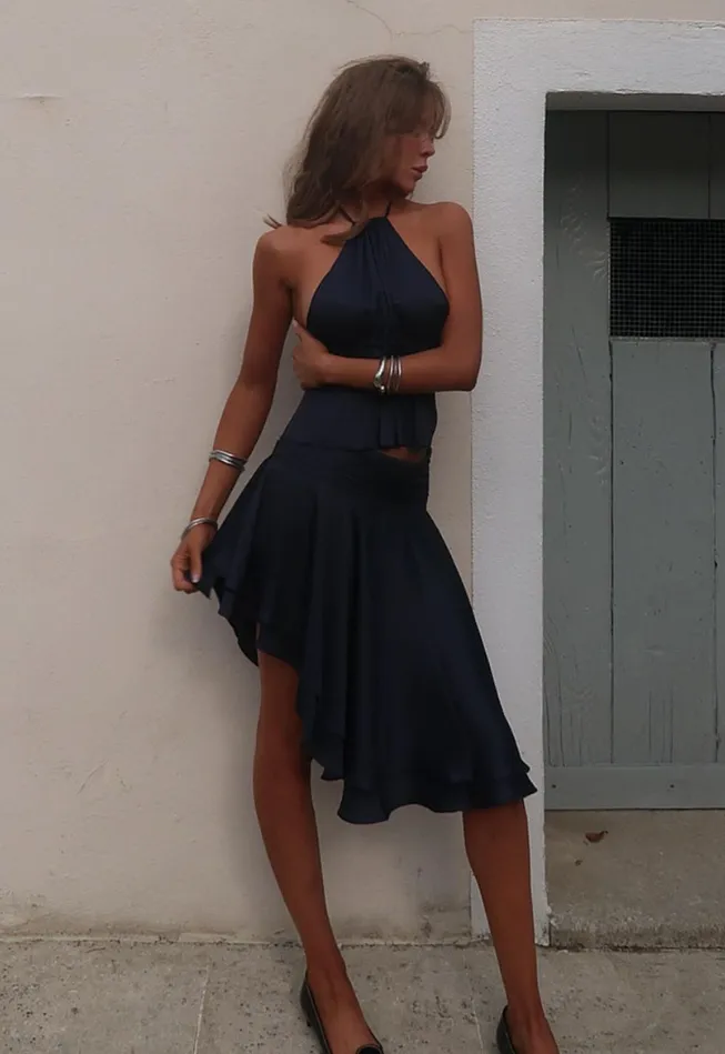 Skirts Women Lioness Fashion LEGACY MIDI SKIRT Navy Skirts Women Lioness Fashion LEGACY MIDI SKIRT Navy
