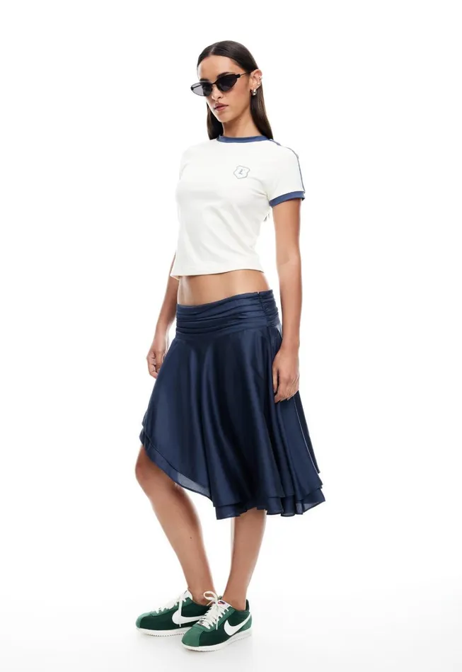 Skirts Women Lioness Fashion LEGACY MIDI SKIRT Navy Skirts Women Lioness Fashion LEGACY MIDI SKIRT Navy