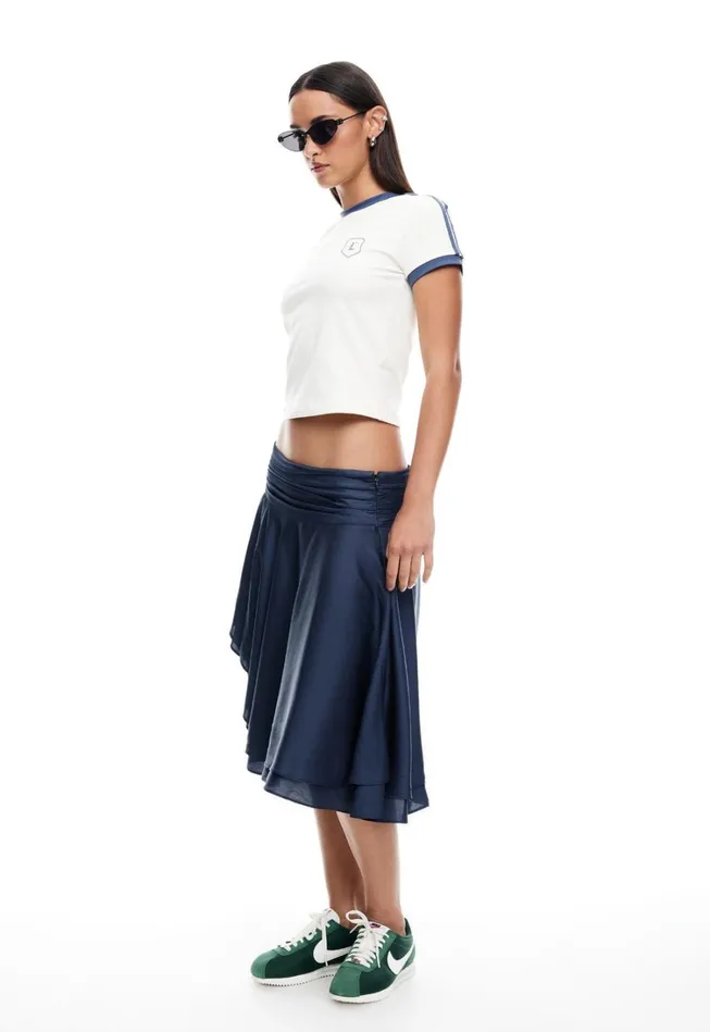 Skirts Women Lioness Fashion LEGACY MIDI SKIRT Navy Skirts Women Lioness Fashion LEGACY MIDI SKIRT Navy