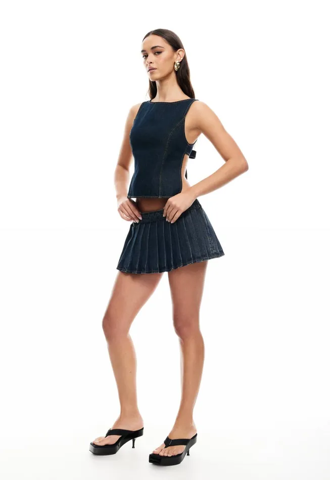Skirts Women Lioness Fashion RIDER MINI SKORT Indigo Skirts Women Lioness Fashion RIDER MINI SKORT Indigo