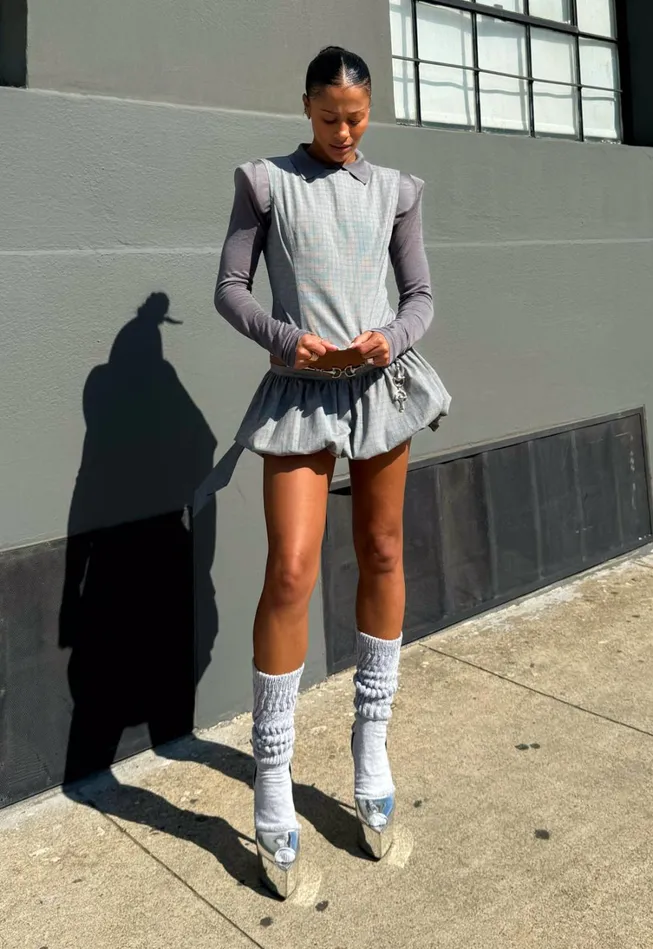 Skirts Women Lioness Fashion UN TUTU MINI SKORT Onyx Gingham