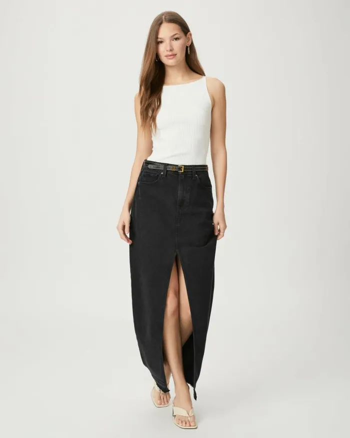 Skirts Women PAIGE Angela Maxi Skirt 8211 Iridium