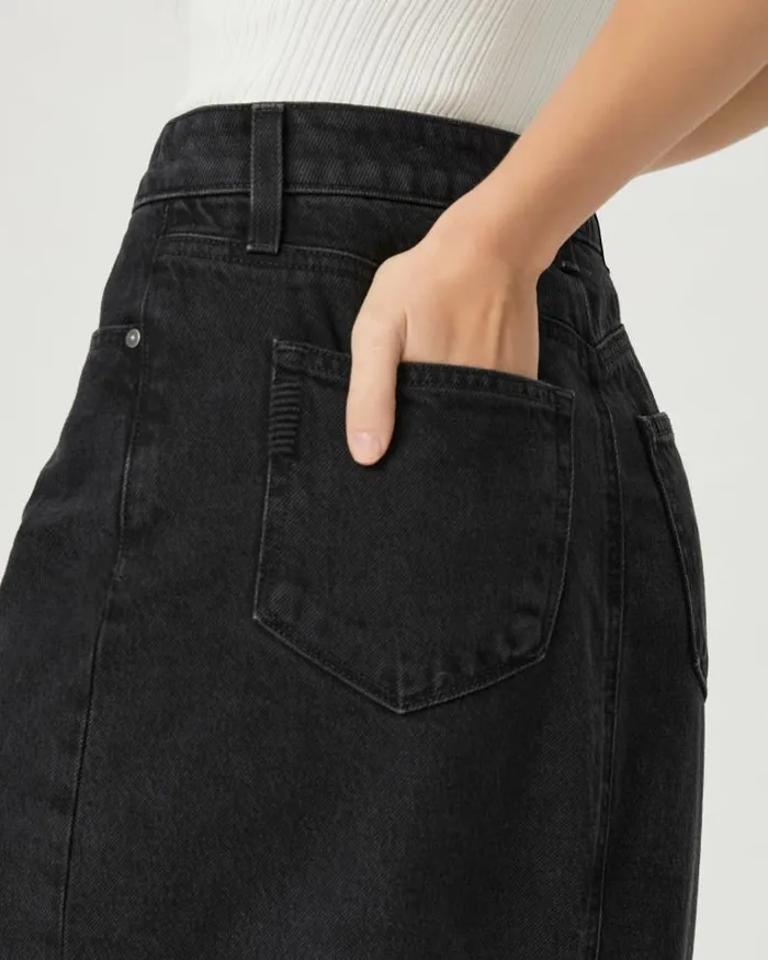 Skirts Women PAIGE Angela Maxi Skirt 8211 Iridium