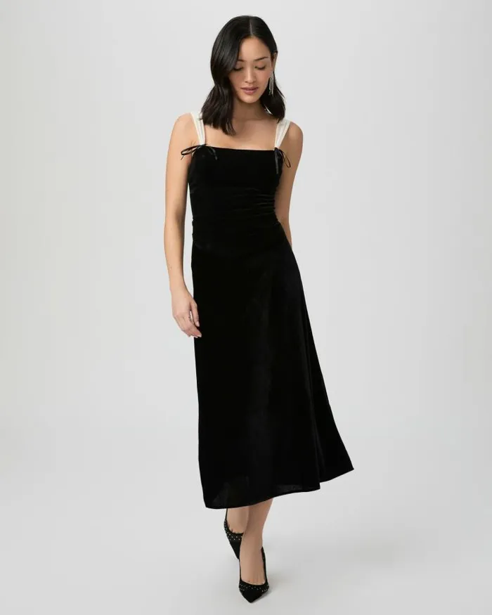 Skirts Women PAIGE Cicely Midi Skirt 8211 Black Velvet Skirts Women PAIGE Cicely Midi Skirt 8211 Black Velvet