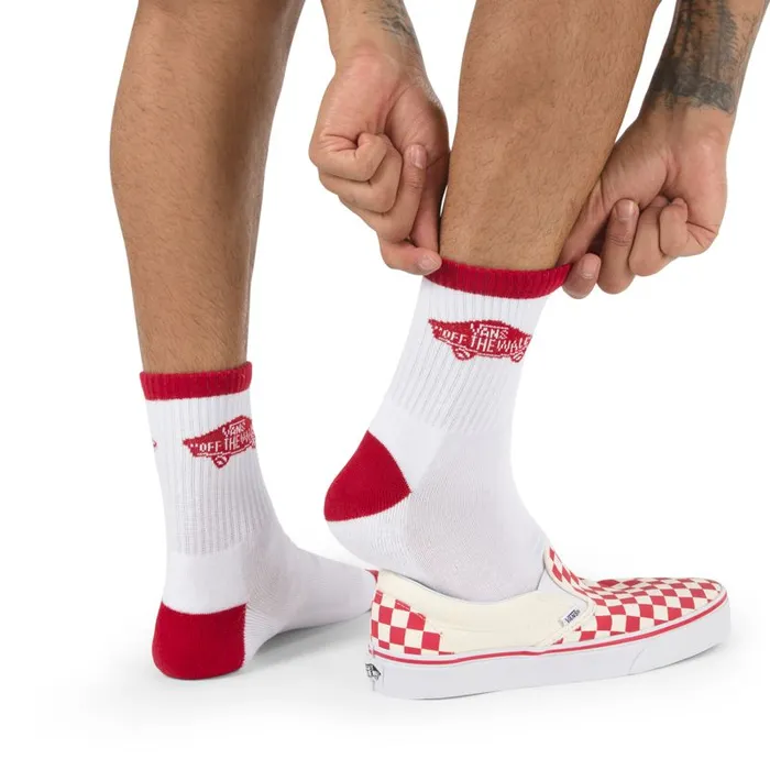 Socks Men Vans Art Half Crew Sock Whitechili Pepper