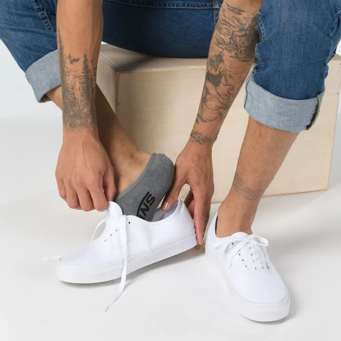 Socks Men Vans Classic Super No Show Socks 3 Pair Pack Heather Grey