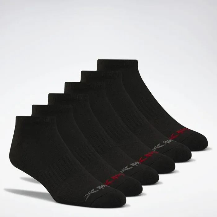 Socks Mens Reebok LowCut Basic Socks Six Pack Multi