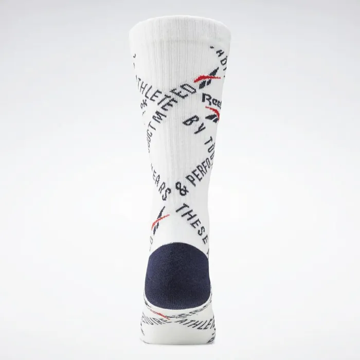 Socks MensWomens Reebok Classics Checks And Stripes Socks White