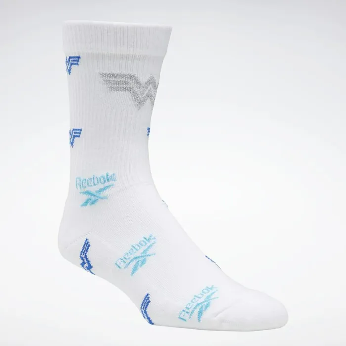 Socks MensWomens Reebok Wonder Woman Crew Socks White