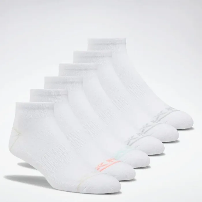 Socks Womens Reebok RD Quarter Basic Socks Six Pack Multi