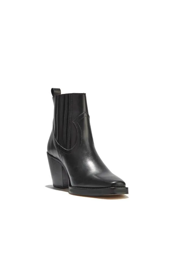 Sosandar Ambush Black Western Ankle Boot Black Women Boots