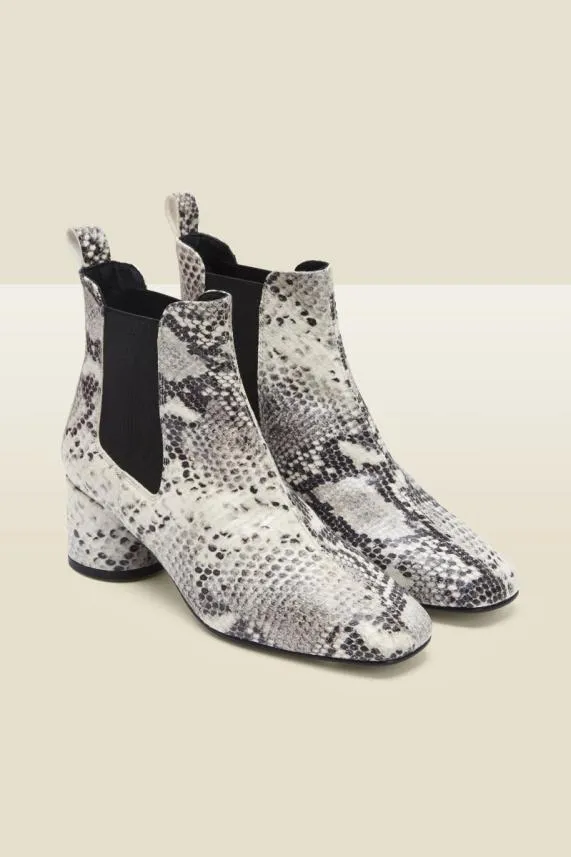 Sosandar Antwerp Snake Leather Chelsea Boot Women Boots