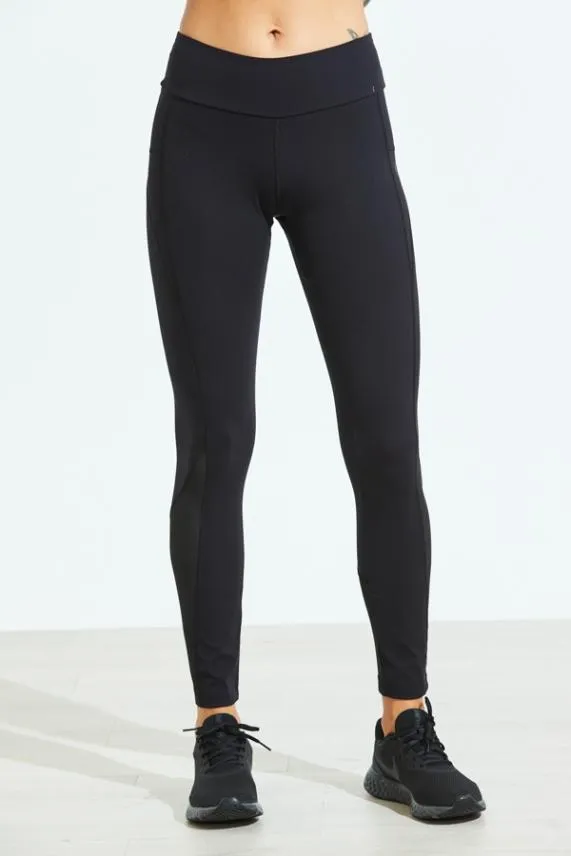 Sosandar Black High Waisted Mesh Panel Sculpting Activewear Leggings Black Women Activewear