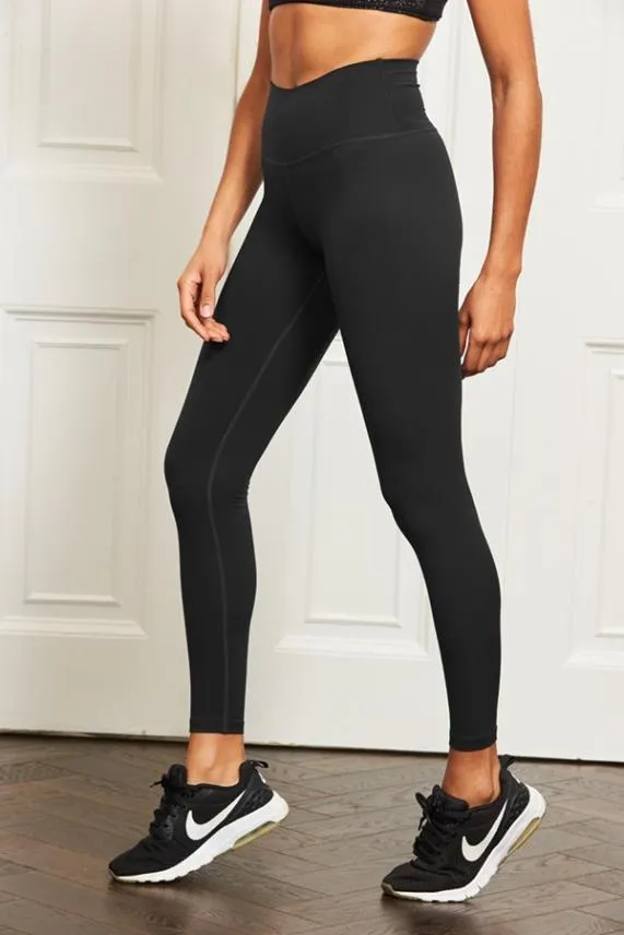 Sosandar Black High Waisted Perfect Body Sculpting Activewear Leggings Black Women Activewear