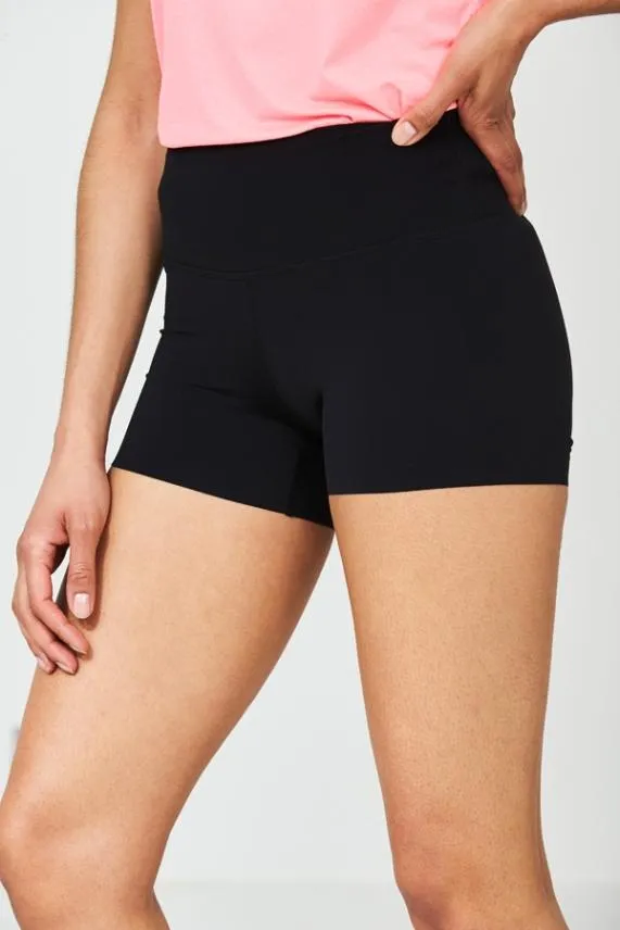 Sosandar Black High Waisted Super Stretch Activewear Shorts Black Women Activewear