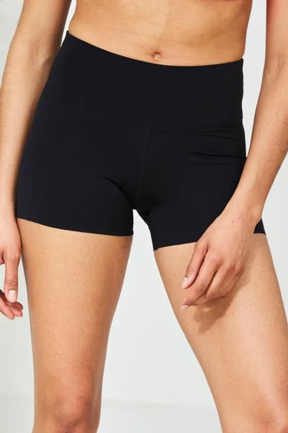 Sosandar Black High Waisted Super Stretch Activewear Shorts Black Women Activewear