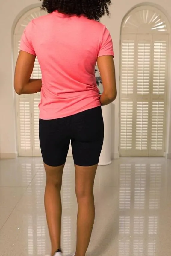 Sosandar Black Leopard Print Longline Activewear Shorts With Side Pocket Black Women Activewear