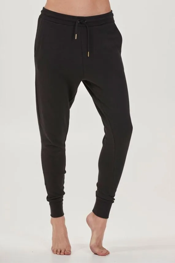 Sosandar Black Slim Leg ChillOut Joggers Black Women Loungewear