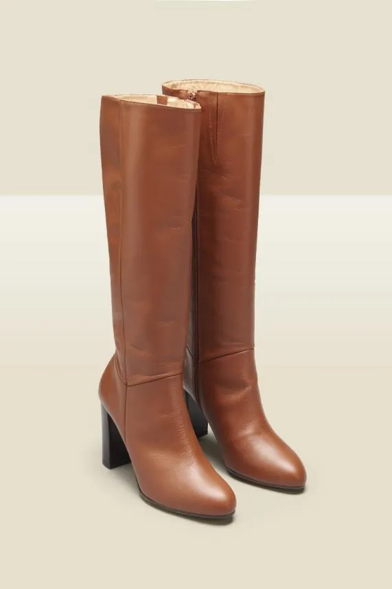 Sosandar Blake Tan Leather Knee High Boots Blake Tan Women Boots