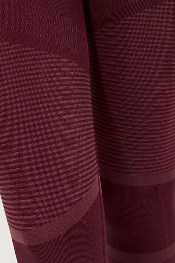 Sosandar Burgundy UltraSculpt High Waisted Activewear Leggings Burgundy Women Activewear
