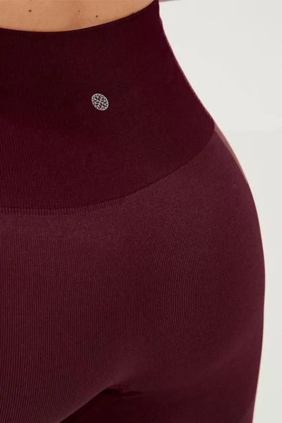 Sosandar Burgundy UltraSculpt High Waisted Activewear Leggings Burgundy Women Activewear