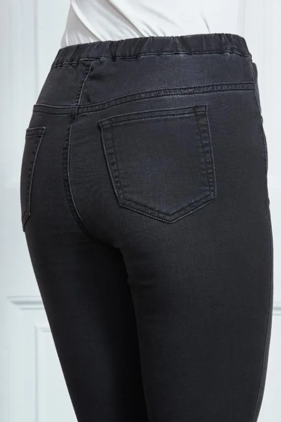 Sosandar Charcoal Grey Perfect Jeggings Charcoal Grey Women Jeans and Jeggings