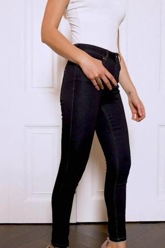 Sosandar Dark Navy Denim Perfect Skinny Jeans Dark Navy Women Jeans and Jeggings