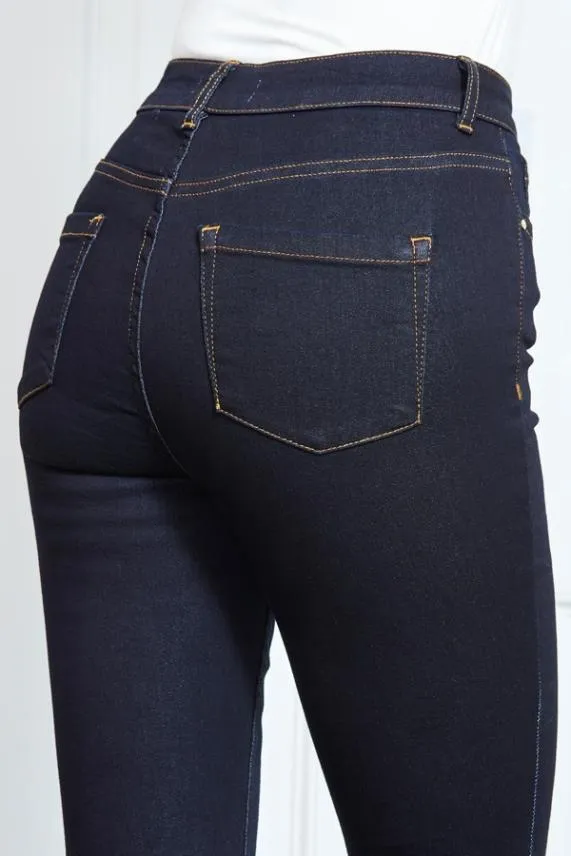 Sosandar Dark Navy Denim Perfect Skinny Jeans Dark Navy Women Jeans and Jeggings