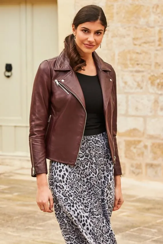 Sosandar Grey Leopard Print Midi Skirt Grey Women Skirts