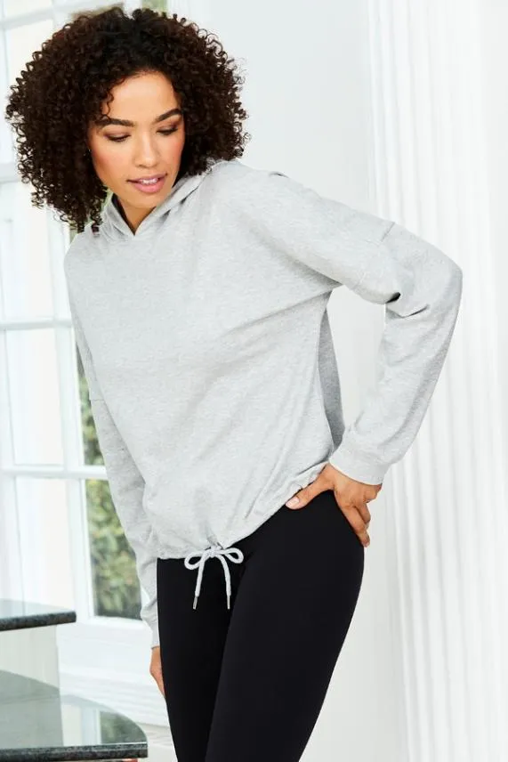 Sosandar Grey Marl Premium Loungewear Hooded Top Grey Women Loungewear