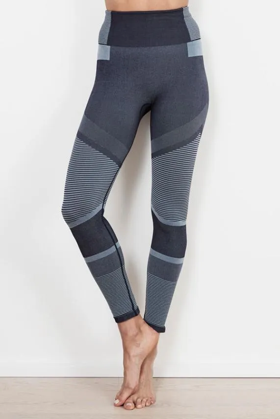 Sosandar Indigo Blue UltraSculpt High Waisted Activewear Leggings Indigo Blue Women Activewear Sosandar Indigo Blue UltraSculpt High Waisted Activewear Leggings Indigo Blue Women Activewear