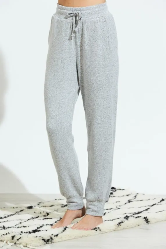 Sosandar Light Grey Super Soft Loungewear Joggers Light Grey Women Nightwear
