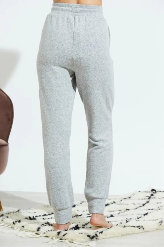 Sosandar Light Grey Super Soft Loungewear Joggers Light Grey Women Nightwear