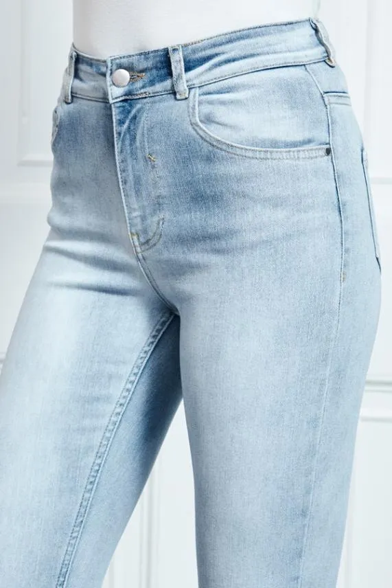 Sosandar Light Wash Perfect Skinny Jeans Light Wash Women Jeans and Jeggings