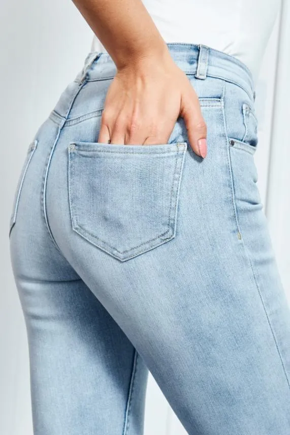 Sosandar Light Wash Perfect Skinny Jeans Light Wash Women Jeans and Jeggings