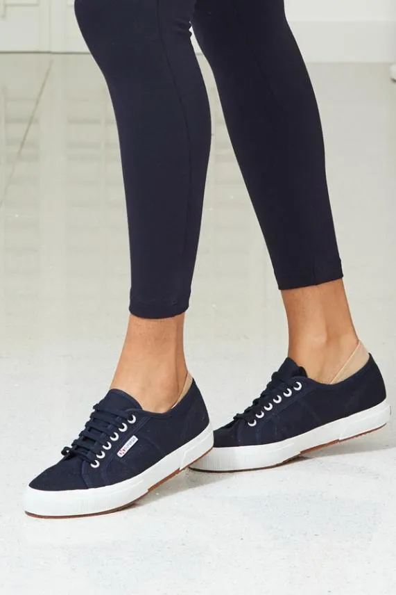 Sosandar Superga 2750 Classic Navy Blue Canvas Trainers Navy Blue Women Trainers 8211 Superga and Victoria