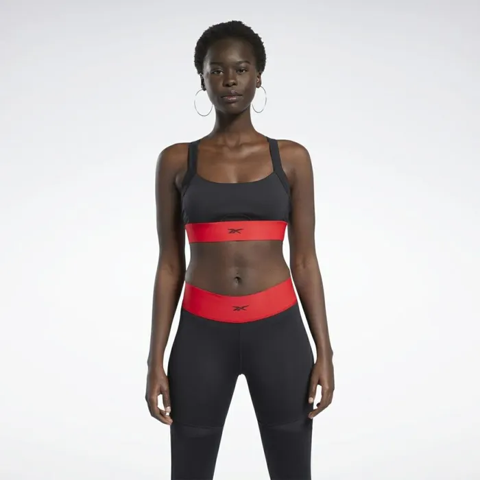 Sports Bras Womens Reebok Cardi B Bralette Black