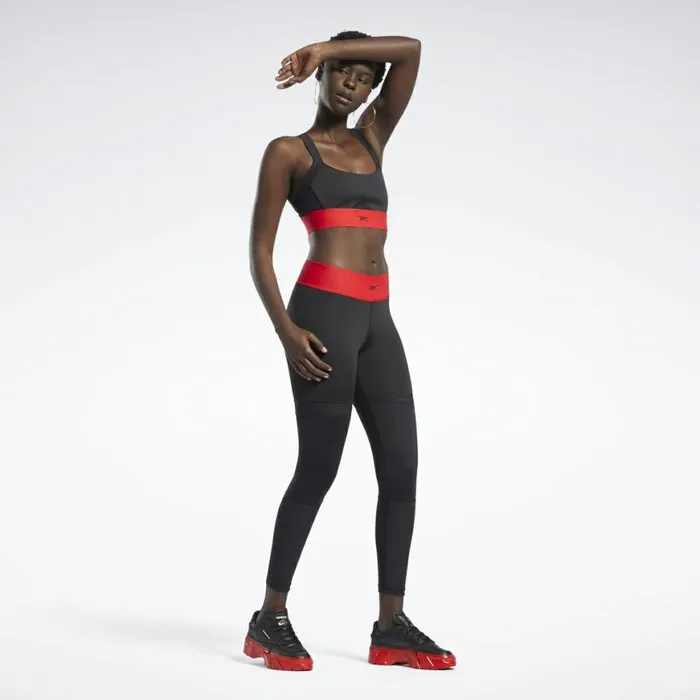 Sports Bras Womens Reebok Cardi B Bralette Black