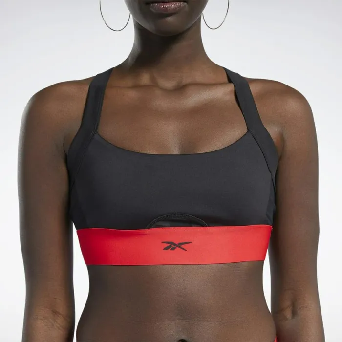 Sports Bras Womens Reebok Cardi B Bralette Black