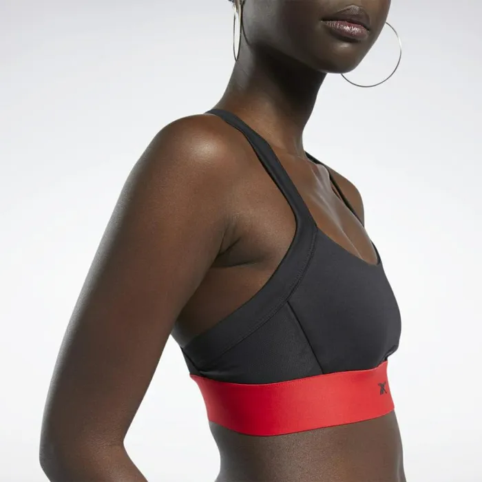 Sports Bras Womens Reebok Cardi B Bralette Black