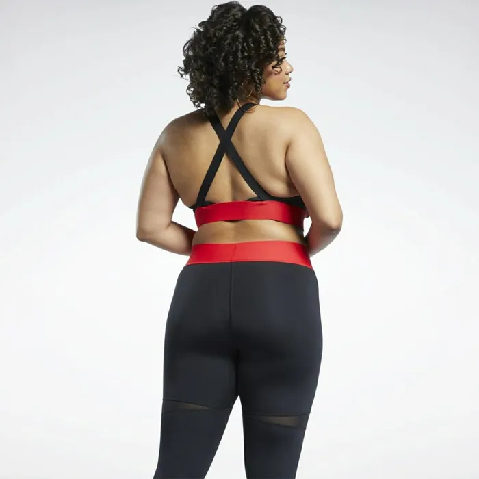 Sports Bras Womens Reebok Cardi B Bralette Plus Size Black