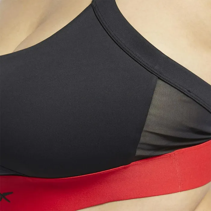 Sports Bras Womens Reebok Cardi B Bralette Plus Size Black